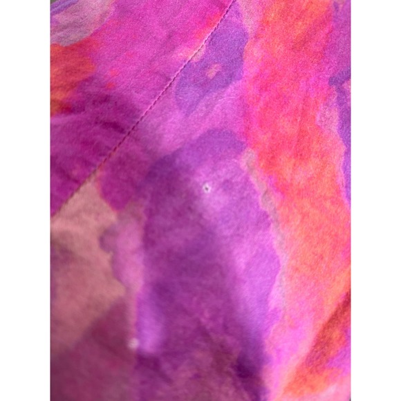 Derek Lam 10 Crosby Size 16 Finn Ruffle Wrap Dress Fushia Multi Preowned - Picture 5 of 6